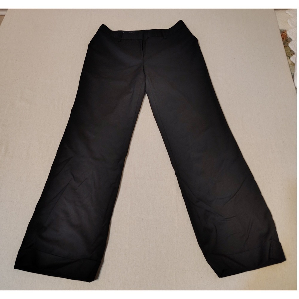 Brooks Brothers Catherine Petite Black Wide Leg Dress Pants‎ Slacks Size 6P WW